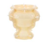 Toyvian Thick Plastic Concrete Flower Pot Mold 22cm Round Roman Style for DIY Cement Planter Making, Large European Bonsai Clay Pot Mold for Garden and Balcony Planting