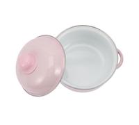 Toyvian Thickened Two Handled Enamel Soup Pot Non-Stick Stew Pan for Gas Stove Cooking Household Kitchen Stockpot with Even Heat Distribution and Energy Saving Design