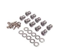 Toyvian Threaded Bushing and Ferrules and Mounting Screw for Ukulele Guitar Tuning Peg Tuner Threaded Bushing Guitar Tuning Peg Ferrule Mounting Screw
