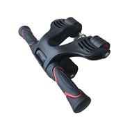 Toyvian Three Wheeled Belly Wheel Roller with Spring Folding Design for Abdominal Muscle Training Body Sculpting and Fat Burning Fitness Equipment for Adults Lightweight and Black Roller