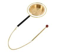 Toyvian Tibetan Buddhist Bell Chime Handheld Musical Instrument Yin Qing Craft Ritual Supplies Buddha Utensil