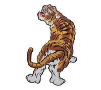 Toyvian Tiger Embroidered Applique Patch for Sewing Easy to Sew Embroidery Thread, Long Serving Life, Chic Style for Embellishing Large Bag and Sewing Projects
