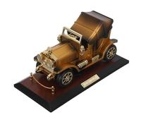 Toyvian Timeless Vintage Car Music Box with Retro Clockwork Mechanism Unique Model Automobile Keepsake for Car Lovers Decorative Antique Simulation for Home and Office Display