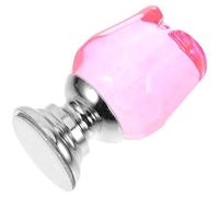 Toyvian Toilet Flush Button Assistant Tool Plastic Flower Shaped, Pink Toilet Tank Button Accessory, Resistant to Wear and Tear, Simple to Use, Stylish and Elegant Design Bathroom