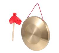 Toyvian Traditional Chinese Gong Opera Hand Gong Loud Chinese Cymbal Portable Percussion Instrument Lanyard Random Style