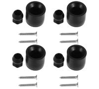 Toyvian Trailer and Camper Door Holder Kit with Rubber Bumpers and Metal Components, 4 Sets Designed for RV Doors Offering Easy Installation and Enhanced Protection