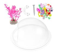 Toyvian Transparent Acrylic Wall Mounted Fish Tank Bowl Space-saving Hanging Aquarium for Fish and Plants for Home Decor Easy Wall Installation Random Color