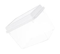 Toyvian Transparent Bread Storage Box for Kitchen and Fridge Sealed Fresh-keeping Container for Fruits Grains Snacks and Food Space-saving Organizer with Capacity