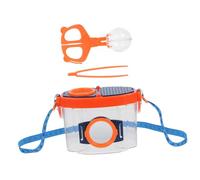 Toyvian Transparent Insect Magnifier Box with Insert Viewer Lid Portable Bug Catcher Container for Outdoor Exploration and Educational Specimen Observation Tool