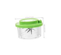 Toyvian Transparent Insect Viewer Jar with Magnifier Lens for Wear Resistant Insect Container for Outdoor Nature Exploration Interactive Learning for Boys and Observation of Bugs and