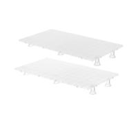 Toyvian Transparent Plastic Grid Divider Tray with Dense Egg Crate Design Ventilated Feet for Improved Airflow Semi Transparent Water Level Monitor Versatile Root Control for Succulents