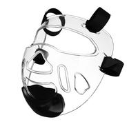 Toyvian Transparent Taekwondo Sports Face Cover Toughened Detachable Face Guard for Boxing Kickboxing Karate Area Protection with Breathable Shockproof Design for Adults