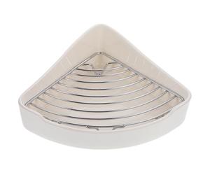 Toyvian Triangle Corner Litter Potty Bunny Trainer Toilet Ceramic Electroplated Internal Grid Rust Resistant and Prevents Feet from Being Scratched for Home and Office Use for Hamster