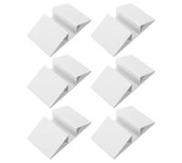 Toyvian Triangle Reinforcement Groove Fittings with Easy Slot Installation 6pcs Sturdy Plastic Material for Pet Fence and Safety Gate for Indoor and Stair Use