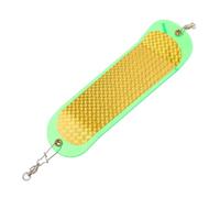 Toyvian Trolling Fishing Flasher Lure for Predatory Fish, Light Green Abs Material Reflective Surfaces and Streamlined Body, Minimizes Water Resistance for Offshore and Boat Fishing