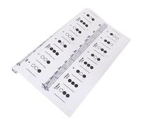 Toyvian Trumpet Chord Fingering Chart Small Size Practice Poster Music Theory Reference for Novice Players