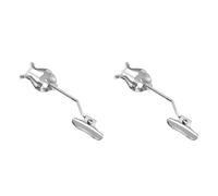 Toyvian Trumpet Trombone Lyre Clip - 2pc Sheet Music Clip And Flip Folder 7in Clamp-on Holder for Marching Band Musicians (silver)