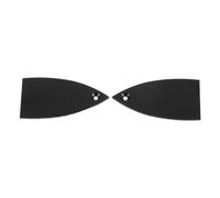Toyvian Truss Rod Cover Plate Single-layer with Protective Smooth Edges Guitar Replacement Part Aluminium Alloy 2pcs Black and Easy Installation and Neck Adjustment for Guitar Maintenance