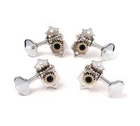 Toyvian Tuning Pegs Machine Heads Right-left Chrome for Ukulele String Guitar Bass Guitar Tuning Pegs Machine Heads Right-left for Ukulele Use
