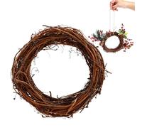 Toyvian Twig Garland: Rattan Natural Grapevine Wreaths Decor, Handcrafted Rustic Wreaths for Front Door - Twig Garland for Home, Diy Christmas Crafts, Wall Hanging Door(180. 78x0. 59x0. 39in)