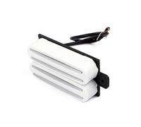 Toyvian Twin Hot Rail Humbucker Pickup for Electric Guitar Dual Coil Neck Replacement Part White Compatible with St Tl Style Instruments Easy Installation for Guitar Enthusiasts