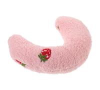 Toyvian U Shaped Cat Neck Pillow for Indoor Cats Soft Calming Sleeping Cushion with Neck Protection Cozy Little Pillow for and Versatile Pet Use Pink Strawberry Design
