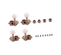 Toyvian Ukulele Tuning Pegs Machine Heads Knobs 2l2r White for Acoustic Electric Guitars Sturdy Tuning Keys Precise Adjustment