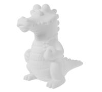 Toyvian Unbreakable Dinosaur Piggy Bank Hand-Painted Vinyl Coin Money Bank for Kids Cartoon Green Dinosaur Design Boys Girls Birthday Gift Home Decor 24cm Large Savings