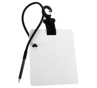 Toyvian Underwater Writing Board for Divers with Swivel Clip and Pencil, Abs Material Diving Whiteboard for Underwater Activities, Versatile and Convenient Scuba Diving Writing Device