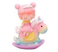 Toyvian Unicorn Cake Ornament Fairy Tale Cartoon Princess Birthday Decoration Adornment for Party Cakes and Desserts Adorable Little Figurine for Home Display