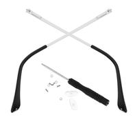 Toyvian Universal Metal Eyeglasses Arm Replacement Legs with Spring Hinge | Silver Single-tooth Attachments, Anti-slip Hold, Supports Daily Wear and DIY Repair, Suitable for Myopia Glasses