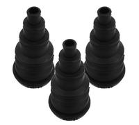 Toyvian Universal Rubber Grommet Kit Sturdy Black Rubber Hole Plug 3pcs for Wires and Cables Flexible Design and Wear Resistance, Suitable for Vehicle and Automotive Wiring Harnesses