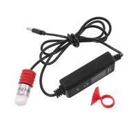 Toyvian USB Aquarium Heater for Fish Tank and Turtle Habitats, 15w Adjustable Betta Aquarium Heater with Plastic and Quartz Tube Construction, Effortless Installation and