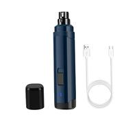 Toyvian USB Electric Pet Nail Polisher Quiet Motor Abs Material Nail Trimmer for Dogs and Cats Navy Blue Portable Grooming Tool