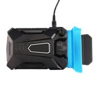 Toyvian USB Laptop Cooler Side Suction Computer Radiator Quiet Plastic External Fan Great Performance Practical Laptop Accessory Black