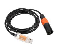 Toyvian USB to Dmx Lighting Adapter Cable 1.8 Meters with Compatibility and Plug and Play for Professional Dmx512 Lighting Controllers