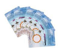 Toyvian UV Identifying Card Portable PVC 6Pcs Uvc Rays Testing Device Suitable for Reptile Owners Travel Use