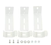 Toyvian Vertical Blind L Bracket 3 Pairs Sturdy Pom and Iron Mounting Brackets for 1.5 Inch Headrail, Suitable for Window Frame Installation