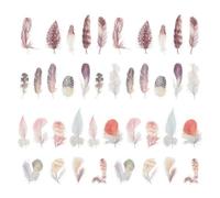 Toyvian Vintage Botanical Pet Scrapbooking Stickers 80 Sheets DIY Diary Decals for Crafting and Album Decoration, Self-Adhesive Memory Journal Stickers Set for Hand Account and Envelope