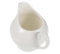 Toyvian Vintage Ceramic Gravy Dispenser Jug with Unique Spout for Restaurants Cafes and Home Use Multipurpose Milk and Sauce Pitcher for Hot Syrup Salad Dressings and Coffee Service