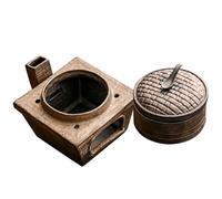 Toyvian Vintage Ceramic Incense Burner Elegant Censer Aromatherapy Aroma Diffuser Indoor Decorative Aroma Burner Ornament for Home Office Purifying Air and Relaxation