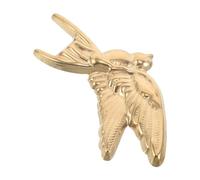 Toyvian Vintage Gold Bird Brooch Pin Swallow Lapel Pin Unique Classical Sparrow Design Badge for Women’s Suit Jacket Shawl Scarf Accessories
