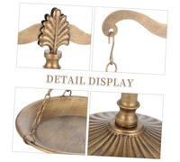 Toyvian Vintage Iron Balance Scale Desk Ornament with Sway Mechanism Multifunctional Wrought Metal Sculpture for Lawyer Business Library Home Office Decor Cast Iron Art Statue for Desktop
