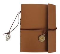 Toyvian Vintage Photo Album Pu Material Strong Binding Delicate Simple Style Yellow Colour Commemorative Design for Birthday Anniversary