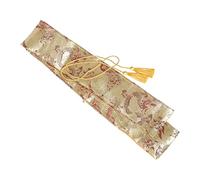 Toyvian Vintage Silk Sword Storage Bag with Mouth and Tassel Design Protective Carry Pouch for Chinese and Japanese Swords