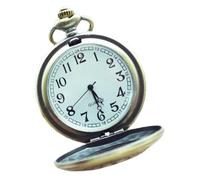 Toyvian Vintage Skeleton Pocket Watch with Quartz Movement, Retro Hollow Deer Design, Men and Women Decorative Retro Pocket Watch with Battery - Classic Outdoor Accessory