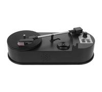 Toyvian Vintage Vinyl Record Player Turntable with USB Recording Function, Abs Material, User-friendly Design, Retro Music Speaker for Festival and Party Use