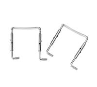 Toyvian Violin Chin Rest Screws 2pcs Anti-Skid Metal Silver Chinrest Screws Violin Clamp Parts Easy Install Replacement Parts Practice and Performance
