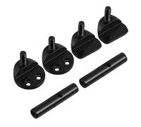 Toyvian Violin Chinrest Screw Black Violin Accessory for Easy Installation Portable Instrument Helper for Musicians The Go