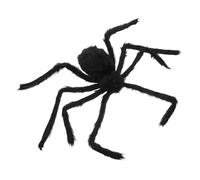 Toyvian Voice-controlled Electric Spider Realistic Fake Spiders Halloween Decorations Outdoor Scary Black Plush